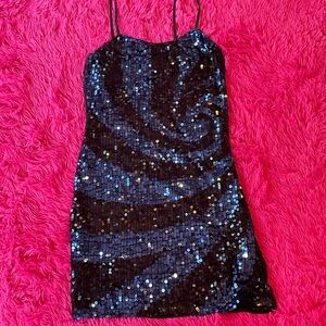 SOLD Spiral sequin dress